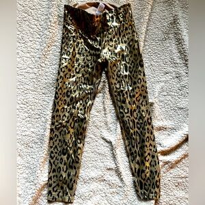 Heroine Sport Metallica Gold Leopard Leggings
